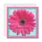 Pink Aqua Gerbera Daisy Bridal Shower Invitation