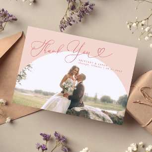 Pink Arch Wedding Thank you Script