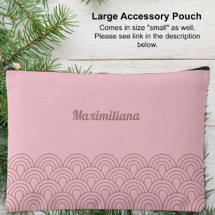 Pink- Arches Glam Large Accessory Pouch