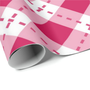 Pink Argyle Wrapping Paper
