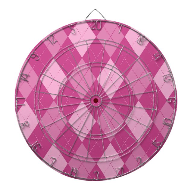 Pink Argyll Dartboard (Front)