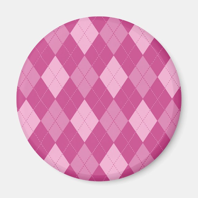 Pink Argyll Magnet (Front)