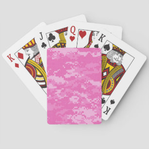 Pink ARMY ACU Camo Camouflage Playing Cards