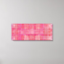 Pink Art Colour Painting Wrapped Canvas Print