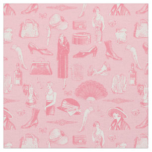 pink art deco 1920s flapper glamour feminine fabric