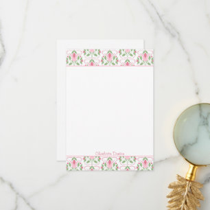 Pink Art Deco Baby Shower Thank You Notes