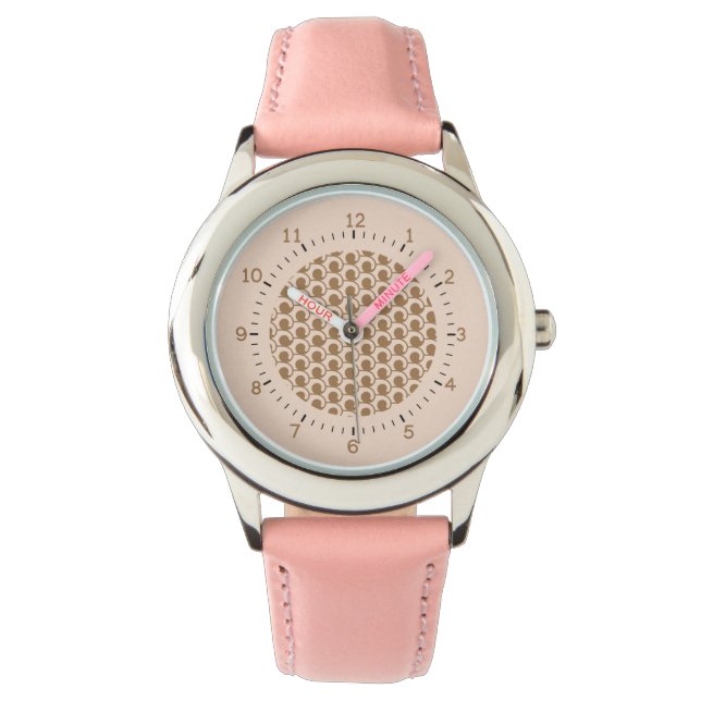 Pink Art Deco Watch (Front)