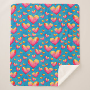 Pink Arts for Hearts Heart Health Clipart Heart Cr Sherpa Blanket