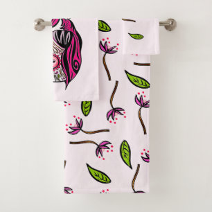 Pink As Couture Bath Towel Set