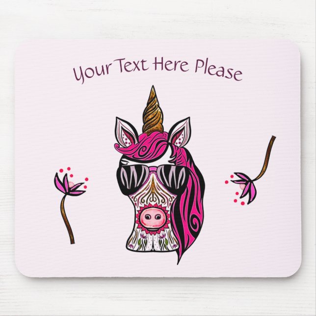 Pink As Couture Mouse Pad (Front)