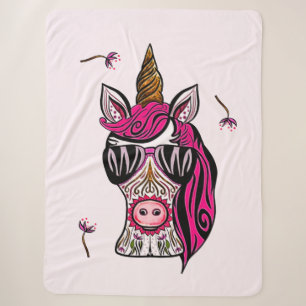 Pink As Couture Sherpa Blanket