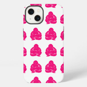 Pink Asian Moods Buddah Boys iPhone Case