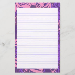 Pink Aster Stationery