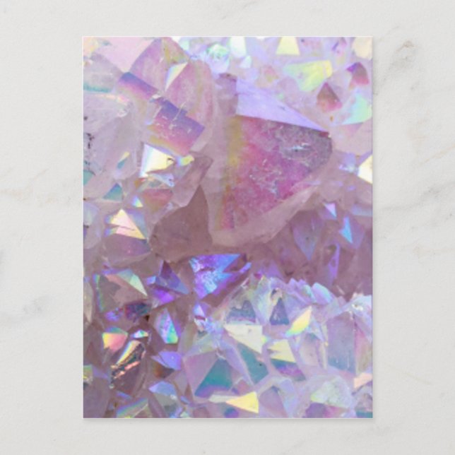Pink Aura Crystals Postcard (Front)