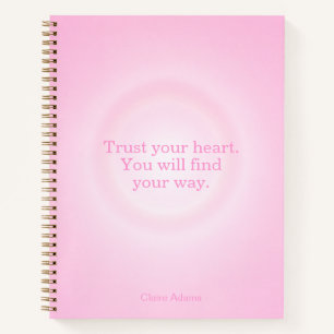 Pink Aura Message Notebook