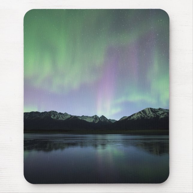Pink Aurora Mouse Pad (Front)