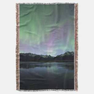 Pink Aurora Throw Blanket