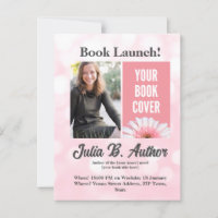 Pink Author Book Launch Invitation