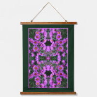 Pink Autumn Aster Flowers Orton Abstract