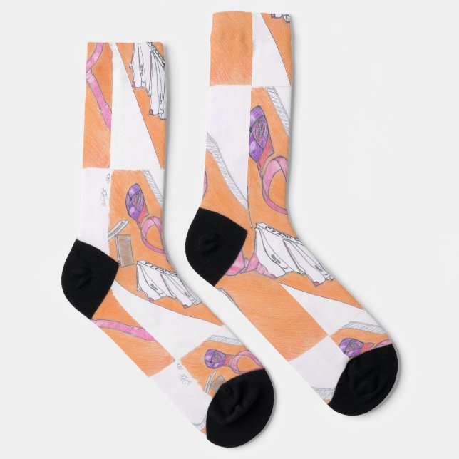 Pink Awareness Crew Socks (Right)