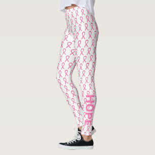 Pink Awareness Ribbon Breast Cancer Leggings