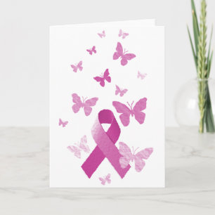 Pink Awareness Ribbon Card