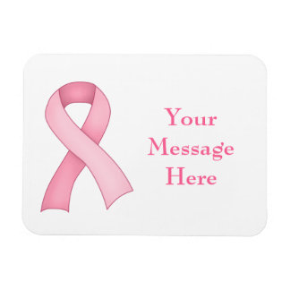Pink Awareness Ribbon Magnet 0004