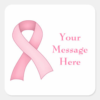 Pink Awareness Ribbon Stickers 0002