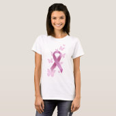 Pink Awareness Ribbon T-Shirt (Front Full)