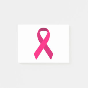 Pink Awareness Support Ribbon Post-it Notes