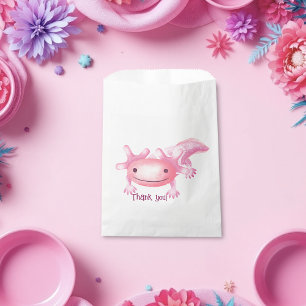 Pink Axolotls  Favour Bag