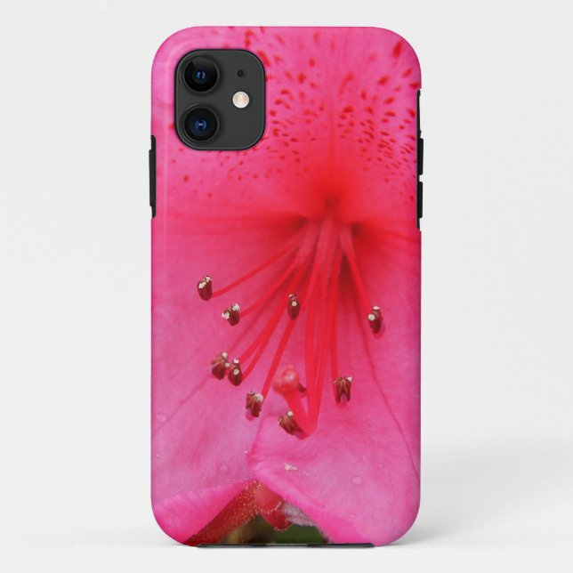Pink azalea (rhododendron)  flower. Case-Mate iPhone case (Back)