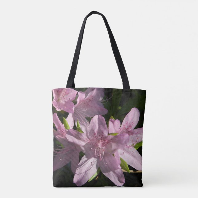 Pink Azaleas Tote Bag (Back)