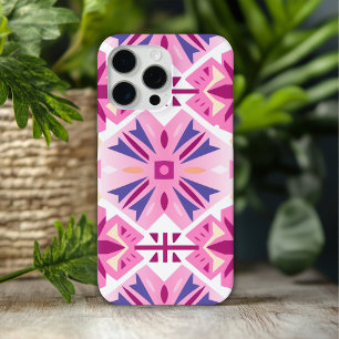 Pink Aztec Western Pink Tribal Pattern iPhone 15 Pro Max Case