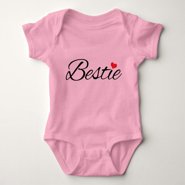 Pink Baby Bestie Bodysuit (Front)
