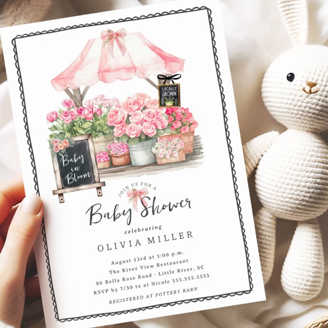 Pink Baby Bloom Shower Invitation (Creator Uploaded)