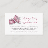 Pink Baby Booties Baby Shower Display Shower