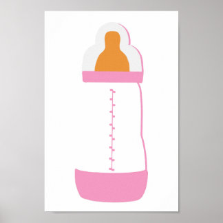 Pink baby bottle 1 poster