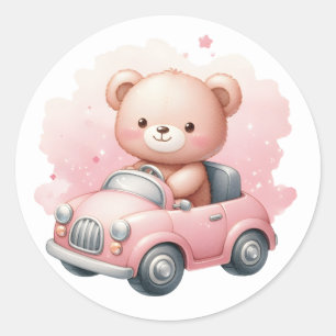 Pink Baby Car Stickers
