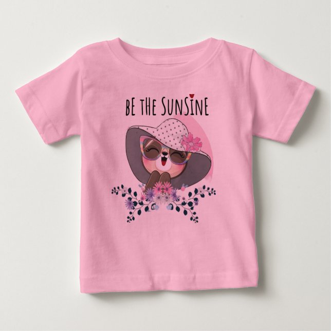 Pink baby design  baby T-Shirt (Front)