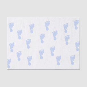 Pink Baby Footprints 10lb Tissue Paper