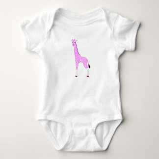 Pink Baby Giraffe Bodysuit for Baby
