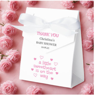 Pink Baby Girl Baby Shower Favour Box