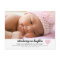 Pink Baby Girl Birth Announcement Photo Postcard