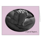Pink Baby Girl Godparents Request Greeting Card