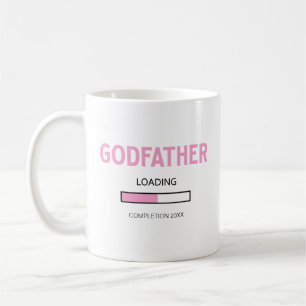 Pink Baby Girl Loading In 2026 Godfather Proposal Coffee Mug