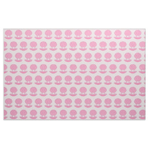 Pink Baby Girl Oyster shell and Pearl Patterned Fabric