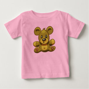 Pink Baby Girl’s Teddy Bear T-Shirt