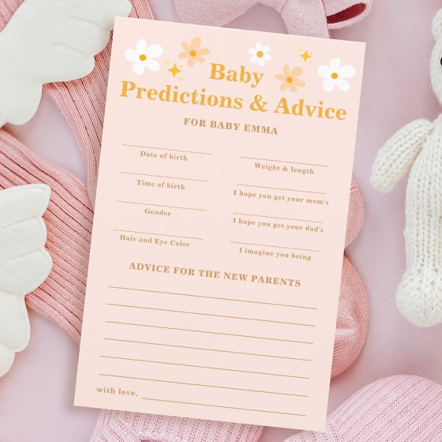 Pink Baby In Bloom Baby Predictions Advice Game (Creator Uploaded)