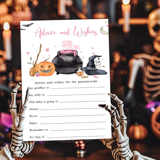 Pink Baby is Brewing Advice and Wishes Game (Baby is Brewing Baby Shower Advice and Wishes Game)